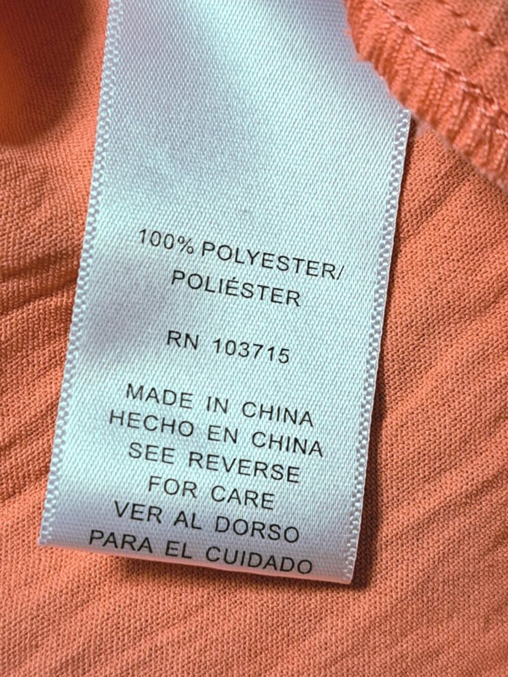 Zac & Rachel Orange Textured Blouse - Picture 6 of 6